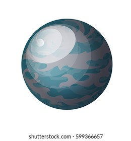 Planet Earth. Space. Cosmic body. Vector illustration.