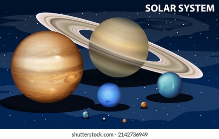 Planet Earth in space illustration