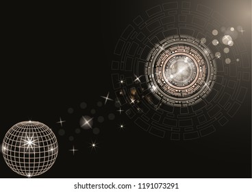 Planet earth in the space of the information network is an abstract illustration of science, information technology, network solutions, communications, digital and cloud technologies