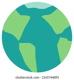 Planet-Erde-Vektorgrafik einzeln