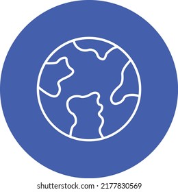 Planet Earth vector icon. Can be used for printing, mobile and web applications.