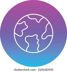 Planet Earth vector icon. Can be used for printing, mobile and web applications.