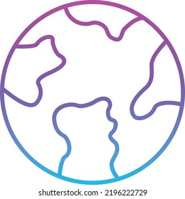 Planet Earth vector icon. Can be used for printing, mobile and web applications.