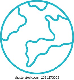 Planet Earth vector icon. Can be used for printing, mobile and web applications.