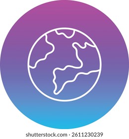 Planet Earth vector icon. Can be used for printing, mobile and web applications.