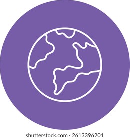 Planet Earth vector icon. Can be used for printing, mobile and web applications.