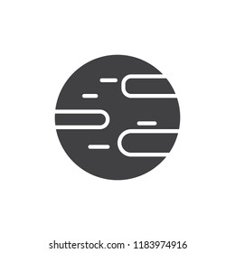Planet Earth vector icon. filled flat sign for mobile concept and web design. Space planet solid icon. Symbol, logo illustration. Pixel perfect vector graphics