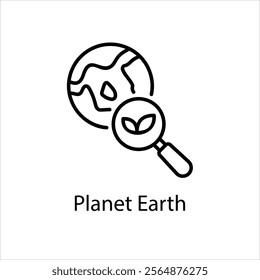 Planet Earth Vector icon stock illustration