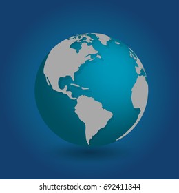 Planet earth. vector illustration
