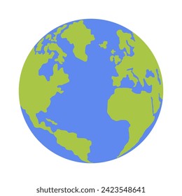 Planet Earth vector illustration. Saving planet, ecology, environment