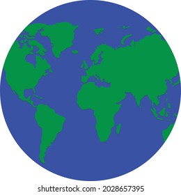 Planet Earth Vector Image World Map