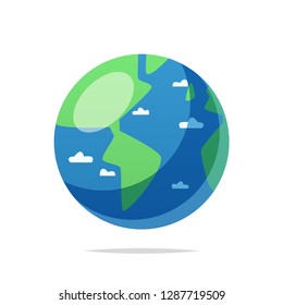 Planet earth vector isolated illustration