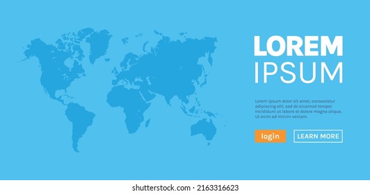 Ilustración vectorial plana de los mapas planetarios y mundiales.
