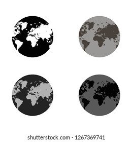Planet Earth. World map. Globe. vector