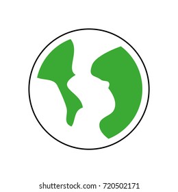planet earth world system solar icon