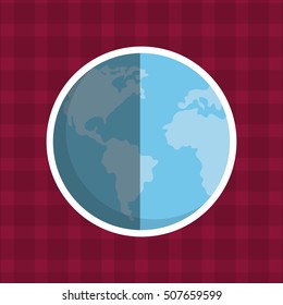 planet earth world vector illustration graphic design