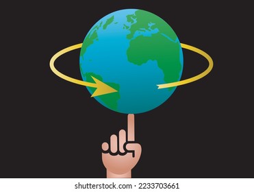 
The planet Earth in your hands