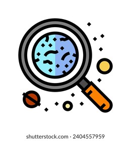 planet exploration space exploration color icon vector. planet exploration space exploration sign. isolated symbol illustration