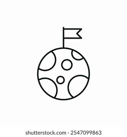 planet flag icon vector sign