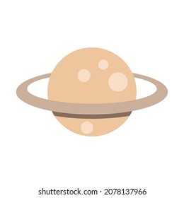 planet flat clipart vector illustration