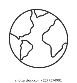 Icono plano planetario Explorar Universo. Ilustración del vector