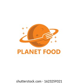 Planet Food Logo Template Design