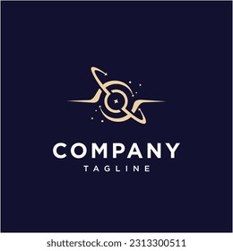 Planet Galaxy abstract logo icon vector template.eps