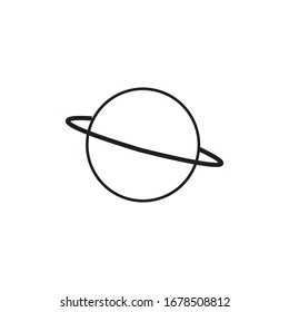 Planet Galaxy Icon Design Vector