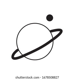Planet Galaxy Icon Design Vector