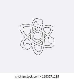 planet galaxy icon sign signifier vector