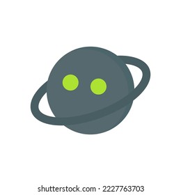 planet galaxy logo icon vector flat style
