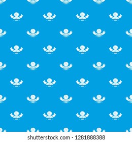 Planet game pattern vector seamless blue repeat for any use