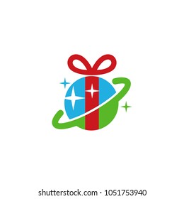 Planet Gift Logo Icon Design