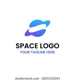Planet Global S Letter Connection Logo Vector Abstract Illustration Icon Design Template Element 