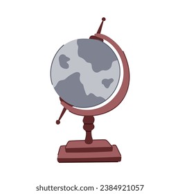 dibujos animados del planeta. esfera de mapa, viajes de señas, símbolo del mundo gráfico de negocios. ilustración vectorial de símbolo aislado