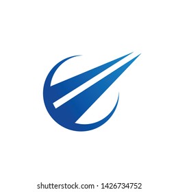 Planet globe icon design Template