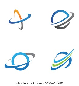 Planet globe icon vector design template