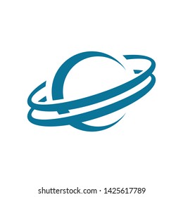 Planet globe icon vector design template