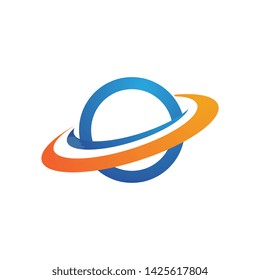 Planet globe icon vector design template