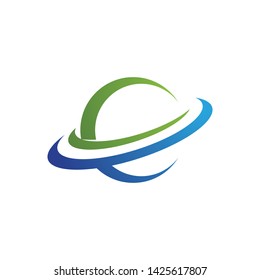 Planet globe icon vector design template