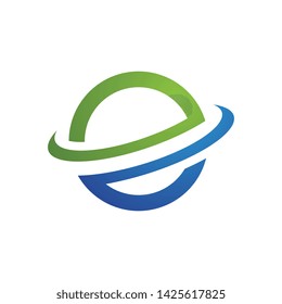 Planet globe icon vector design template