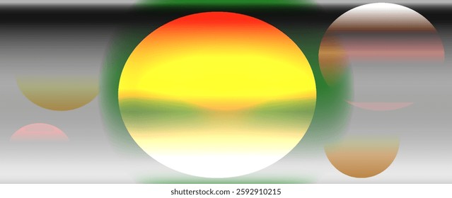  planet gradient abstract line art mountain landscape seen from room window. Vector illustration