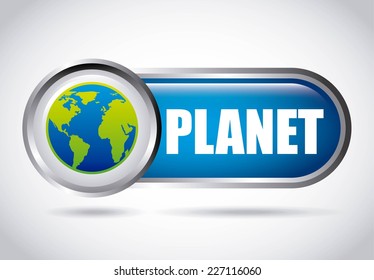 planet graphic design , vector illustration