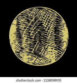 Planet in graphic style: Uranus