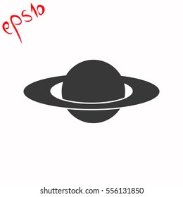 Planet grey icon.