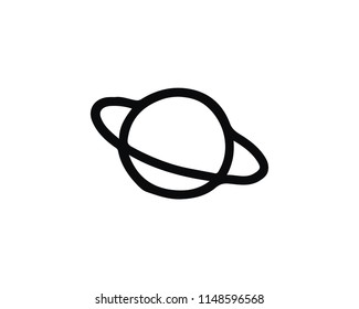 planet hand drawn icon , designed for web and app
