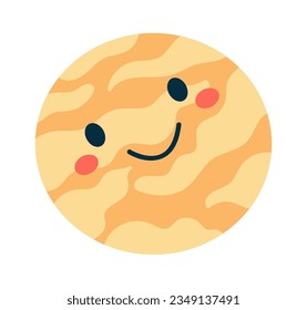 Ilustración del vector de caracteres Planet Happy