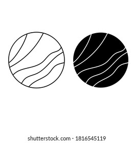 Planet helmet icon vector set. Space illustration sign collection. Cosmonaut symbol.