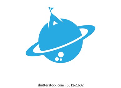 Planet icon with Cosmic
