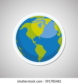 Planet icon design
